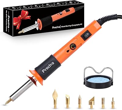 Wood combustion kit, Pyrogravure Pyrogravure with Pressiva Multifunctional wood with welding iron, wood/leather engraving tools, wood pen tool with 6 tips.. Fast, easy, and affordable — that’s shopping the DIAYTAR Nigeria way.