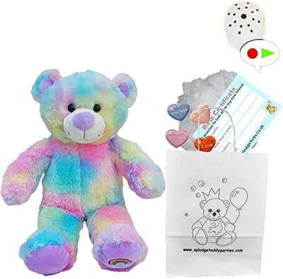 Bear in a Magic rainbow plush soft plush 10 "-25 cm Build your own.. Your one-click solution to affordable shopping, DIAYTAR NIGERIA delivers quality products nationwide.