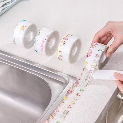 3 x Kitchen ribbon resistant to humidity and mold, waterproof waterproof ribbon for sink counter, packaging tape, waterproofing tape 320 x 3.8 cm Lilims.. DIAYTAR NIGERIA: Where convenience meets affordability with delivery across Nigeria in under 8 days.