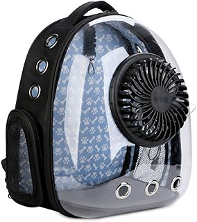 Ventilation backpack for space pet with mini USB O-B fan and breathable mesh window, removable exterior portable puppy bag, black for the outside.. Nigeria's fastest-growing e-commerce site offers unbeatable prices and delivery within 8 days.