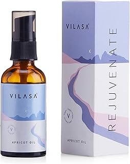 Vilasa organic apricot face oil, natural and vegan, apricot oil oil from the cold pressed Himalayas, rich in vitamins E and E for all skin types (50 ml).. DIAYTAR NIGERIA: Bridging the gap between consumers and quality products with affordable nationwide shipping.