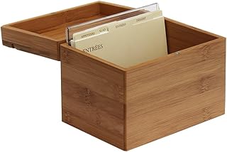 Ocean Star Bamboo recipe box with natural separator 68 "L x.. Shop without boundaries at DIAYTAR NIGERIA, offering affordable products with convenient delivery times.