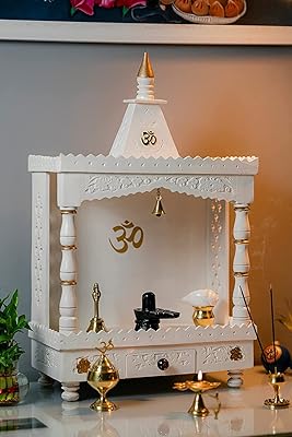 Magnificent wooden temple for the house Pooja Mandir Home Devgar.. Shop with purpose at DIAYTAR NIGERIA, where your money goes further and delivery is always prompt.