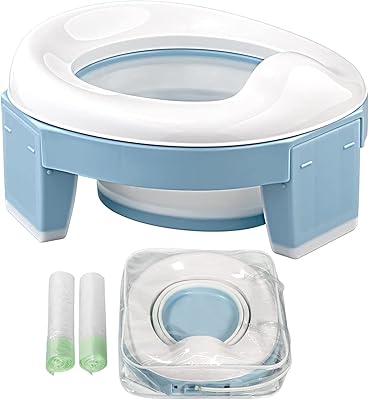 Portable toilet seat for toddlers, 3-1 travel toilet seat, foldable portable toilet seat with storage bag, non-slip design and anti-flabberia, for the house, the car, the campsite (blue).. Shop efficiently with DIAYTAR NIGERIA, offering thousands of products at unbeatable prices delivered promptly.