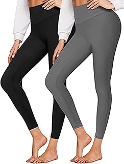 2 pieces yoga pants for women leggings high waisted women for seamless training pants stomach control of women sports leggings for women (black, gray).. Join the movement — fast, affordable shopping only at DIAYTAR Nigeria.