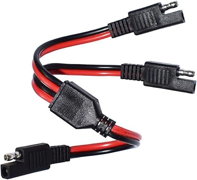 Lixin 14AWG SAE DC car connector cable, solar battery connector divided 1 to 2 and transfer cable.. Enjoy stress-free shopping with affordable prices on DIAYTAR Nigeria.