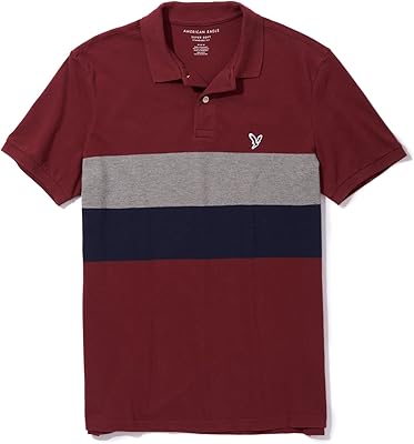 Striped pique polo shirt for man U-5165-2662-613.. DIAYTAR Nigeria brings you closer to everything you need — fast delivery, low costs, and variety.