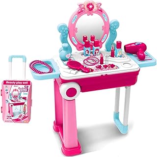 CHIFFER AND CHAIREF 2 in 1 for Imitation Games for Children, Cosmetic Mirror and Accessories with Modern Chariot and Makeup Accessories for Girls.. Experience the joy of discovery with DIAYTAR NIGERIA's vast catalog and nationwide affordable delivery.