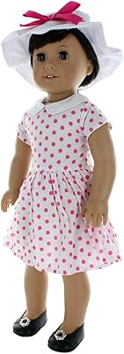 Doll clothing - 60s style dress with nice hat for american girl doll, my life and 18 -inch doll doll.. DIAYTAR NIGERIA: Making online shopping accessible with affordable prices and nationwide delivery service.