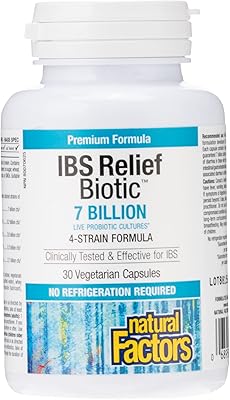 Natural Factors IBS Biotic vegetarian capsules Relief 7 billion 4 stumps 30 vegetarian capsules.. DIAYTAR NIGERIA transforms wishes into deliveries with our affordable and reliable e-commerce platform.