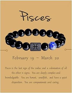 Extensible bracelets of the giahat zodiac for men and women, 8 mm natural black onyx stone and 10 mm, jewelry of zodiac stars, zodiac sign, date of birth, pearl bracelet, black onyx stone.. DIAYTAR Nigeria: Discover more, spend less, and enjoy delivery within 5–8 days.