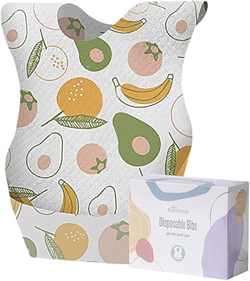 Sunveno disposable bib, disposable baby bib, waterproof lining and reusable clip, 20 pieces, fruit, s.. With DIAYTAR Nigeria, everything is within reach — and within budget.
