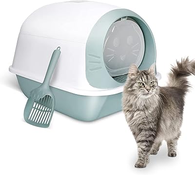 Large Team litter tray 35 cm x 50 cm x 37 cm Portable litter tray with cover, litter tray for cat -resistant cats, easy to install (blue).. Experience the convenience of boundless shopping with DIAYTAR NIGERIA's vast selection and quick delivery.