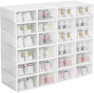 Storage box for stackable shoes in transparent urgent plastic, 24 rooms (k).. Enjoy the simplicity of shopping with DIAYTAR NIGERIA, offering vast choices delivered in just 5-8 days.