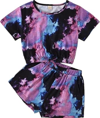 Set of summer clothing for girls made up of a t-shirt with elastic cord and shorts with elastic waist and side pockets.. Get everything you need without leaving your home. DIAYTAR Nigeria offers a seamless shopping experience and delivers your orders quickly and reliably.