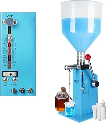 Manual liquid paste filler machine, bottle filling machine adjustable from 5 to 50 ml with transparent hopper, light of light bottles for liquid and cosmetic cream A03 pro.. DIAYTAR NIGERIA connects desire with fulfillment through our affordable e-commerce platform.