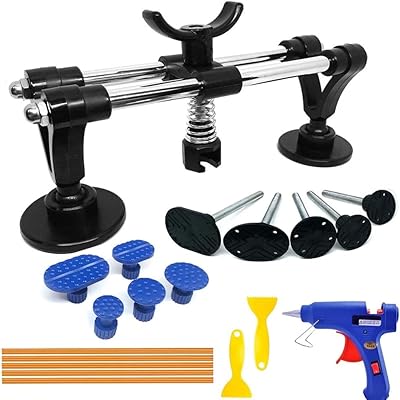 Kit of automotive body repair tools, car bump extractor with bipolar bridge extractor, glue extraction tabs, glue shovel for automatic removal of bumps, minor bumps, door strokes and damage caused by hail (with glue game).. DIAYTAR NIGERIA redefines convenience with our vast product selection and swift nationwide delivery.