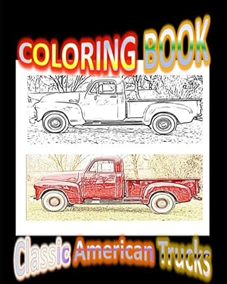 Coloring book: classic American trucks.. Easy checkout, quick delivery — shop now on DIAYTAR Nigeria.