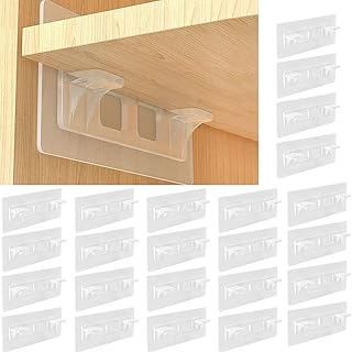24 parts of transparent self-adhesive shelf clips, self-adhesive shelf clips for cupboard, solid shelf support for cabinet supports and plinths.. Skip the traffic, shop online — DIAYTAR Nigeria brings it to you.