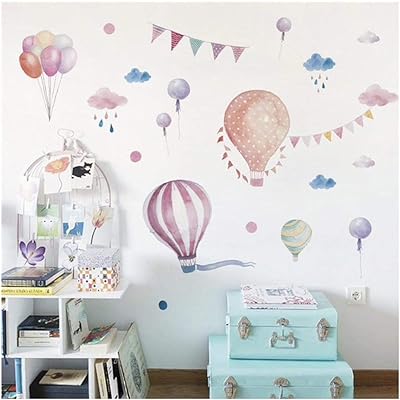 Different colors sticker wall sticker of hot air balloon for classroom decoration, bedroom background decoration, cute cartoon wall stickers.. DIAYTAR NIGERIA: Bringing quality products to your doorstep at prices that won't break the bank.