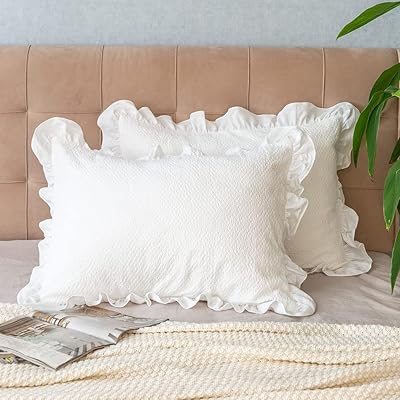 Set of 2 pure cotton chambray pillow pillowcases with flying edges, very washed thick Dobby (standard size 50 x 75 cm).. DIAYTAR NIGERIA: Your trusted partner for affordable online shopping with reliable delivery timeframes.