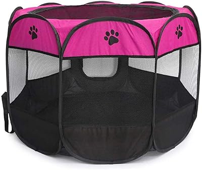 Portable house for cats, dogs and animals for rabbits and kittens, interior and exterior, black and red pink, size M.. DIAYTAR NIGERIA promises affordability and variety with every purchase, delivered in 5-8 days.