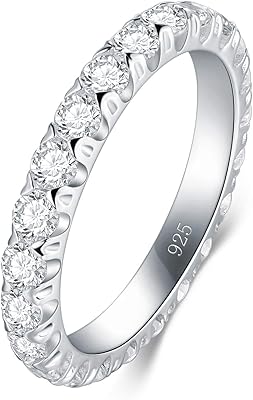 Sterling Buru silver ring with cubic zirconia - Elegant 3 mm silver bracelet - Sterling silver rings for women - Perfect as a gift in Sterling Single 925 Size 4-12, Sterling silver, Cubic zirconia.. DIAYTAR NIGERIA combines extensive product options with budget-friendly prices, delivered in 5-8 days.
