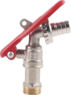 Brass metal water tap, 1/2 inch locking water tap for the house, the garden and the lawn outdoors.. Experience the DIAYTAR difference with our vast product selection and delivery within 5-8 days.