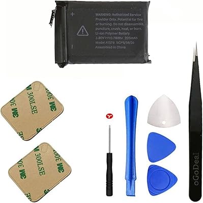 O Go Deal A1578 Replacement battery compatible with Apple Watch Series 1 S1 A1802 (1st generation) A1553 Series 7000 38 mm with repair kit.. Shop with purpose and save with DIAYTAR NIGERIA's extensive platform and nationwide delivery service.