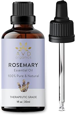 Essential oil of rosemary AVD organics 30 ml - 100 % pure and natural aromatherapy oil of therapeutic quality for relaxation, skin and hair - 1 fl. oz.. Elevate your shopping experience with DIAYTAR NIGERIA's vast catalog and budget-friendly options.