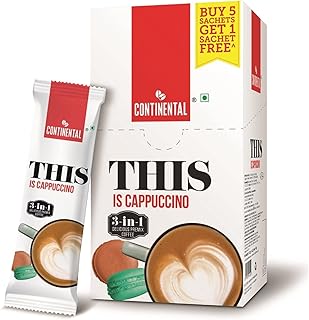 Continental Tall This pre -lunge of Cappuccino 3 in 1 - Instant coffee 132g (22g x 6 sachets).. Experience the DIAYTAR difference with our vast product selection and delivery within 5-8 days.