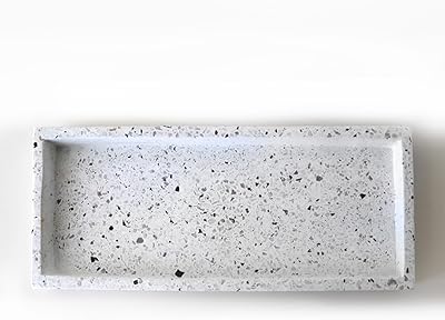 Luxury Terrazzo Kichi marble tray for vanity and bathroom, organizer for coffee table, candles, soap, towels and plants.. Shop confidently with Nigeria's most trusted e-commerce platform, offering swift and affordable delivery.