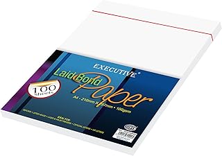 Papier autocollant fis executive laid, 100 feuilles, gsm, moonbeam white, format a4