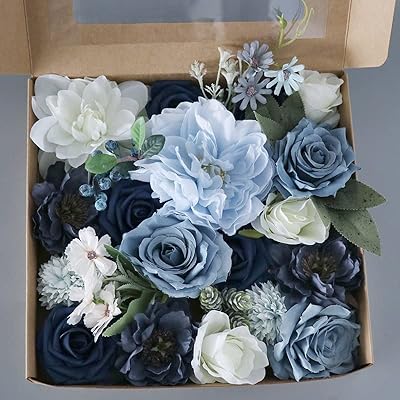 Combined box of artificial flowers, silk artificial flowers for wedding cake decoration, flower table centers for table decoration (color 1).. From household needs to gadgets, DIAYTAR Nigeria has it all.