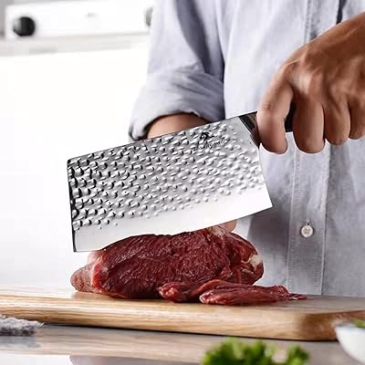 Mi Jia forged blade 5cr15mov high quality, ebony handle, professional stainless steel kitchen knife with brass washer.. Discover shopping made effortless with DIAYTAR NIGERIA's comprehensive platform and quick shipping.