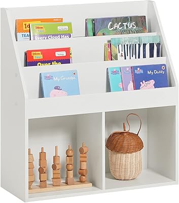 Sobuy KMB01-W Children's Shelf with 3 shelves and 2 compartments.. Shop with confidence at Nigeria's leading affordable e-commerce platform with reliable delivery services.