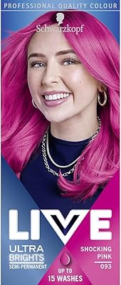 Schwarzkopf ultra brights or pastel shawarzkopf hair dye of semi-permanent pink color, hard up to 15 washes, shocking pink color 093.. Get more, save more — only on DIAYTAR Nigeria.