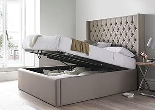 King wooden bed in wood with R2R Furniture Trading LLC (180x200 cm, gray).. Shop smarter, not harder with DIAYTAR NIGERIA - thousands of products at your fingertips with affordable delivery.