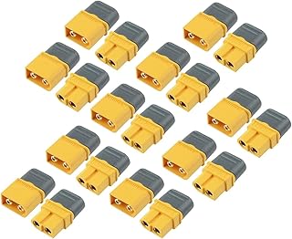 Youme Power Amass 10 Pays of XT60H connectors (XT60 upgrade) Ball connectors Female male Food sheets with sheath for RC Lipo Battery RC Aircraft RC CABLE CABLE CABLE.. DIAYTAR NIGERIA: Your trusted e-commerce partner with extensive product choices and affordable delivery.