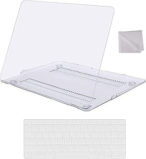 Mosiso shell compatible with MacBook Air 13 inch A1369 A1466 old version 2010-2017, rigid plastic shell, keyboard cover and wiping cloth, transparent.. You deserve better shopping — choose DIAYTAR Nigeria today.