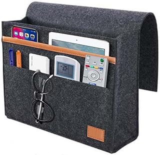 Syosi Chevet Pocket Organizer, Non -slip Bed Pocket Organizer, Storage Organizer Suspended in felt for bed rails, sofa, bunk bed, felt bedside basket for books, glasses, telephone, tablet, remote control.. Experience the joy of convenient shopping with DIAYTAR NIGERIA's vast selection and quick delivery service.