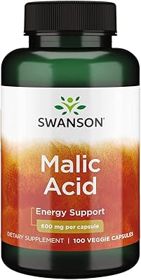 Malic acid Swanson - The natural supplement promotes the production of cellular energy - formula to help nourish and revitalize muscles - (100 vegetarian capsules, 600 mg each).. No stress, no delays — DIAYTAR Nigeria is your trusted shopping partner.