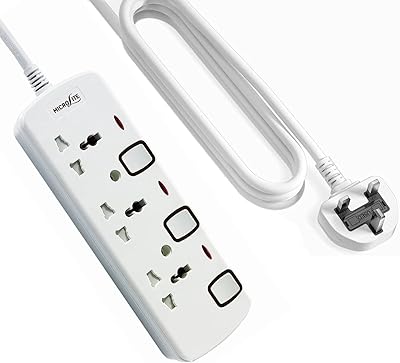 Universal extension microlite 3m approved ESMA, all in copper, fire resistant cover, compact electric extensions with individual and fluorescent switches for the home and the desktop.. Shop smarter with DIAYTAR NIGERIA's diverse marketplace and budget-friendly nationwide delivery.