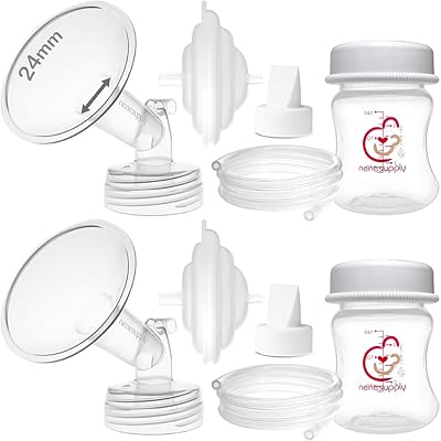 Nenesupply spare pump parts for Spectra S2 Spectra S1 Spectra 9 Plus, protection against reflux, Valve with breast pumps, without flange of original 24 mm + bottle parts + bottles.. Your everyday shopping solution, DIAYTAR NIGERIA offers variety and value delivered within 8 days.
