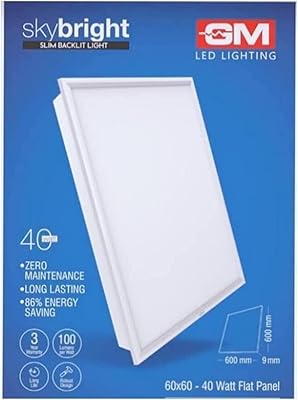 Flat LED panel JM 60x60 40W - Warm white, LED ceiling lamp for interior, commercial and domestic 3000k bright sky.. Your comprehensive marketplace awaits at DIAYTAR NIGERIA with affordable prices and reliable delivery times.