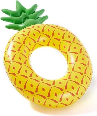 Large swimming buoy with a creative pineapple design, inflatable swimming float for adults.. Shop without boundaries at DIAYTAR NIGERIA, offering affordable products with convenient delivery times.