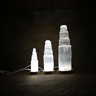 GSG white USB LED lamp with different sizes of pure selenite crystal ideal for.. Shop from Nigeria's largest product selection at DIAYTAR, with budget-friendly prices and swift delivery.