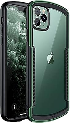 Axond transparent antichoche shell for iPhone 11 pro max (green).. DIAYTAR NIGERIA brings affordable shopping to your fingertips with reliable delivery in less than 8 days.
