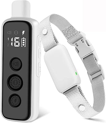 Bosnik anti-shock collar for dogs-Rechargeable and waterproof electric dressing necklace with remote control for small, medium and large dogs with beep, vibration and safe shock (8-120 lbs) (gray).. Experience the ease of modern shopping with DIAYTAR NIGERIA's vast selection and quick delivery service.