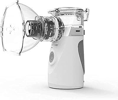 Mini Portable UNG NEBU for adults and children, ultrasonic humidifier for home trips, steam inhaler with masks and mouthpiece (gray).. DIAYTAR NIGERIA: Making quality accessible to all Nigerians with affordable prices and quick delivery.
